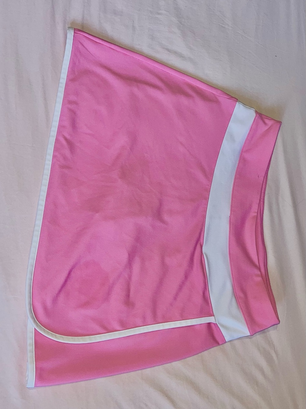 MTA Sport Pink and White Mini Skirt